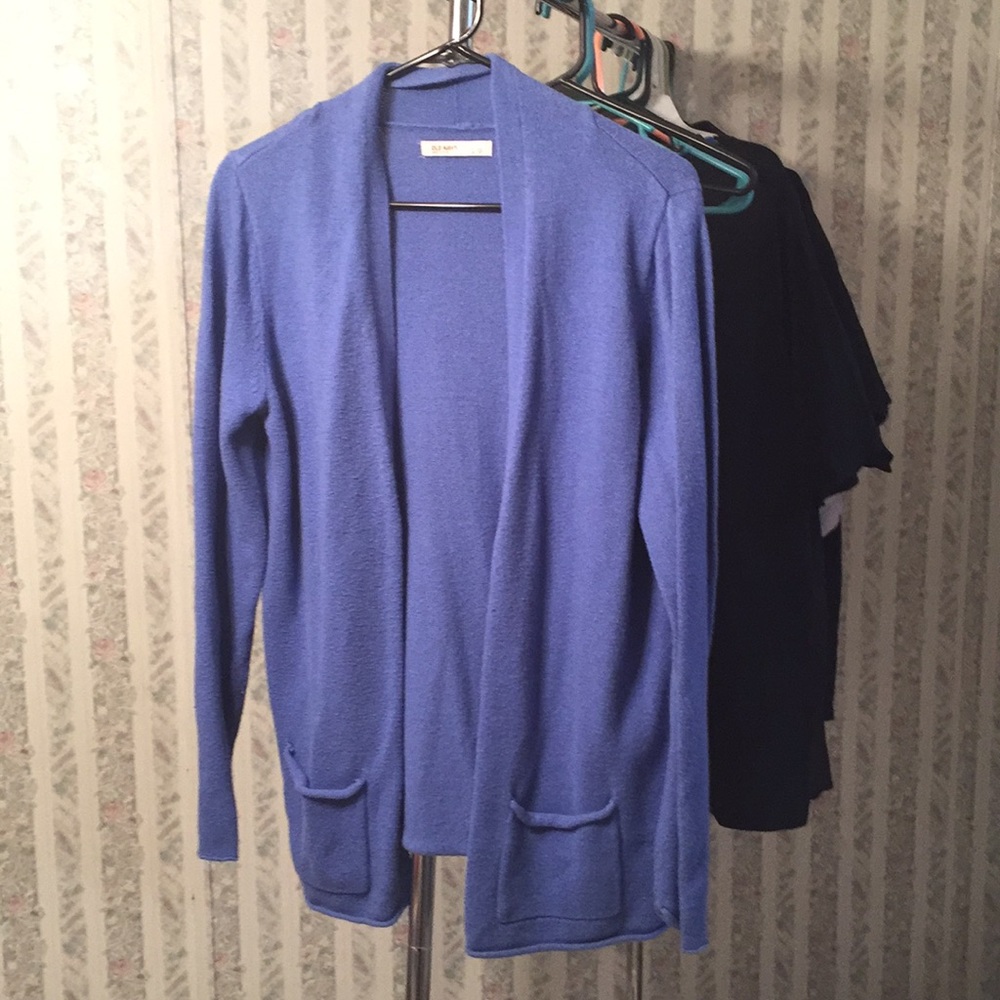 Blue cardigan